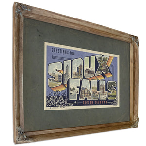 South Dakota Sioux Falls — Verdigris Framed Canvas Print | Bella Frye