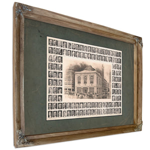 Boston Stock Exchange 191 — Verdigris Framed Canvas Print | Bella Frye