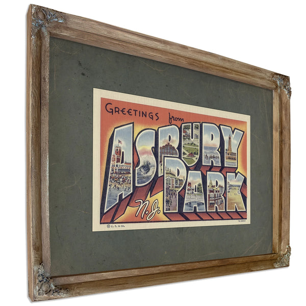 New Jersey Asbury Park — Verdigris Framed Canvas Print | Bella Frye