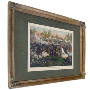 Battle of Cedar Creek 189 — Verdigris Framed Canvas Print | Bella Frye