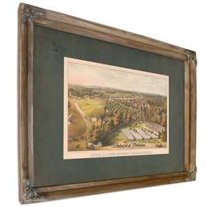 Finley Us General Hospital Washington Dc 1864 — Verdigris Framed Canvas Print | Bella Frye