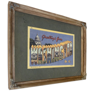 Washington Dc — Verdigris Framed Canvas Print | Bella Frye