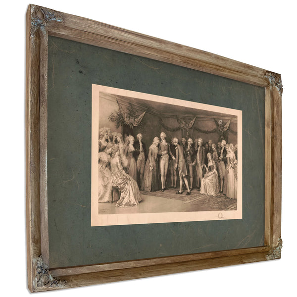 the Peace Ball at Fredericksburg Virginia 1896 — Verdigris Framed Canvas Print | Bella Frye