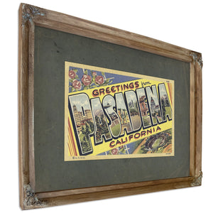 California Pasadena — Verdigris Framed Canvas Print | Bella Frye