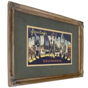 California Hollywood — Verdigris Framed Canvas Print | Bella Frye