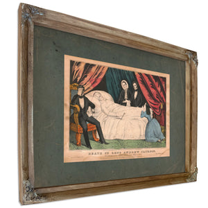 Death of General Andrew Jackson President of the United States From 1829 to — Verdigris Framed Canvas Print | Bella Frye