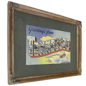 Tennessee — Verdigris Framed Canvas Print | Bella Frye