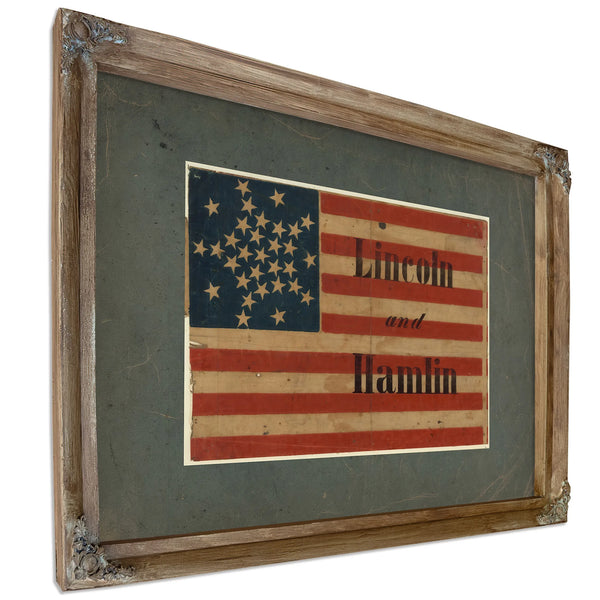 Lincoln and Hamlin 186 1 — Verdigris Framed Canvas Print | Bella Frye