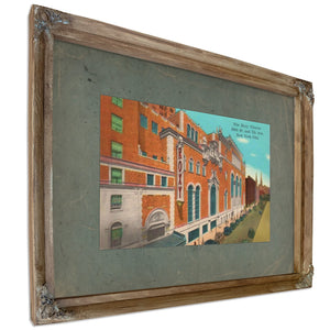 Cathedral of Dreams the Roxy Theatre — Verdigris Framed Canvas Print | Bella Frye