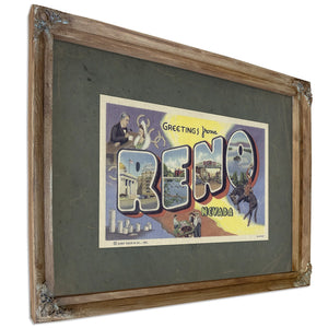 Nevada Reno — Verdigris Framed Canvas Print | Bella Frye