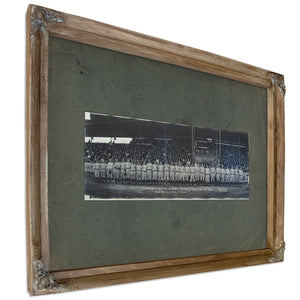 Babe Ruth and the New York Yankees E O Goldbeck San Antonio Texas March 31 — Verdigris Framed Canvas Print | Bella Frye