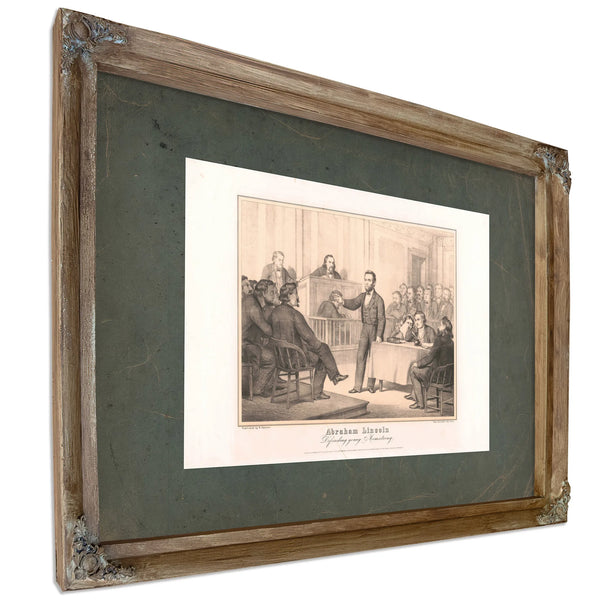 Abraham Lincoln Defending Young Armstrong 1865