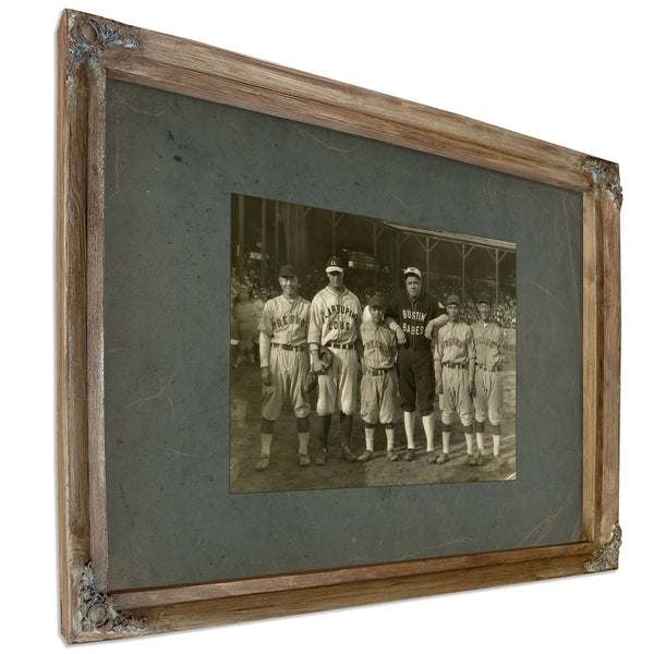 Babe Ruth Lou Gehrig 1927 Barnstorming Tour 423f32 — Verdigris Framed Canvas Print | Bella Frye