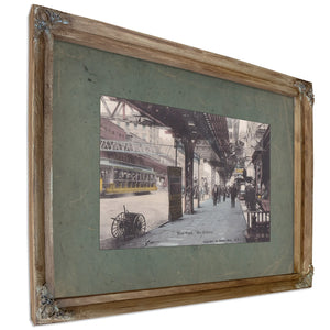 Bowery — Verdigris Framed Canvas Print | Bella Frye
