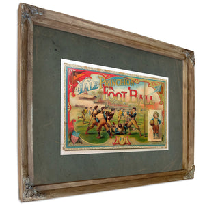 Yale Princeton Game Illustrated 6f631 — Verdigris Framed Canvas Print | Bella Frye