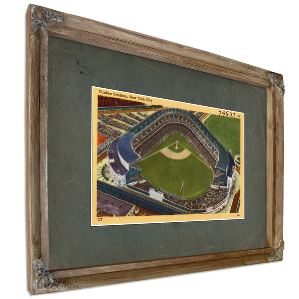 Yankee Stadium New York City D7a3 — Verdigris Framed Canvas Print | Bella Frye