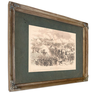 Battle of New Berne Nc 1885 — Verdigris Framed Canvas Print | Bella Frye