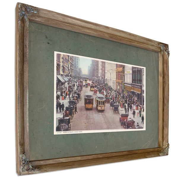 23rd Street — Verdigris Framed Canvas Print | Bella Frye