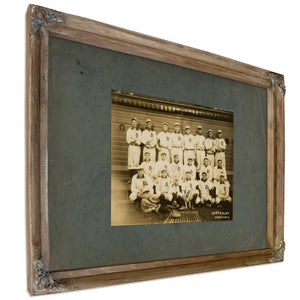 Detroit Tigers Champions of the American League in — Verdigris Framed Canvas Print | Bella Frye