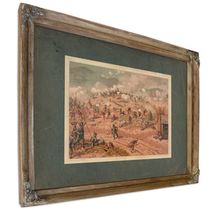 Battle of Allatoona Pass 1887 — Verdigris Framed Canvas Print | Bella Frye