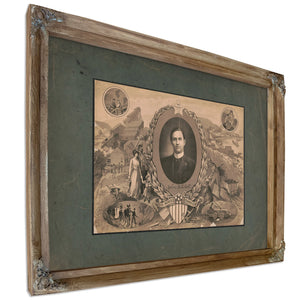 John Mitchell the Miners Champion 193 — Verdigris Framed Canvas Print | Bella Frye