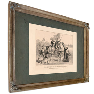 Discovery of the Mississippi_ by Ferdinand De Soto and His Followers May 154 — Verdigris Framed Canvas Print | Bella Frye