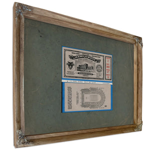 Ticket to the 1926 Army Navy Game 2 — Verdigris Framed Canvas Print | Bella Frye