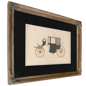 Design for Landaulet No 4211 — Verdigris Framed Canvas Print | Bella Frye