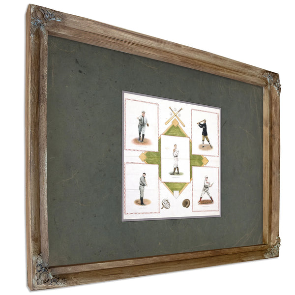 Souvenir Square Usa 1912 — Verdigris Framed Canvas Print | Bella Frye