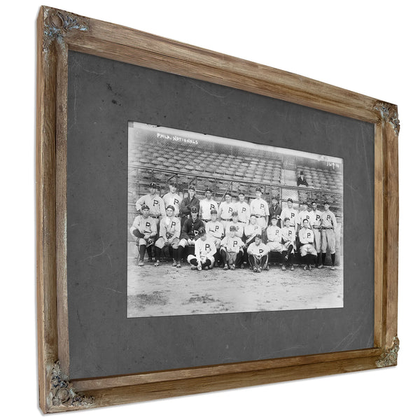 Philadelphia Nl World Series Team Baseball Loc — Verdigris Framed Canvas Print | Bella Frye