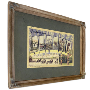 Alaska — Verdigris Framed Canvas Print | Bella Frye