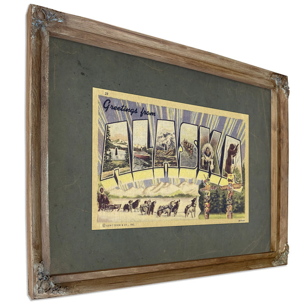 Alaska — Verdigris Framed Canvas Print | Bella Frye