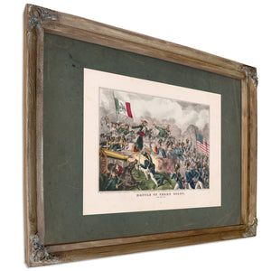 Battle of Cerro Gordo April 18th 1847 1847 — Verdigris Framed Canvas Print | Bella Frye