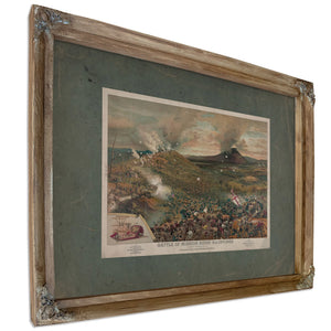 Battle of Mission Ridge Nov 25th 1863 1886 — Verdigris Framed Canvas Print | Bella Frye