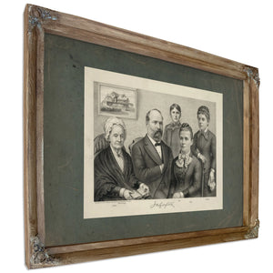 James Abram Garfield 1881 — Verdigris Framed Canvas Print | Bella Frye