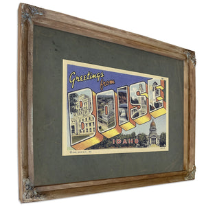 Idaho Boise — Verdigris Framed Canvas Print | Bella Frye