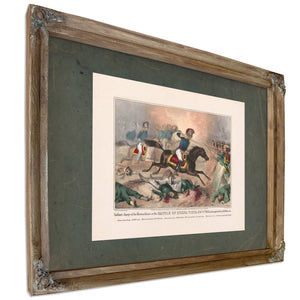 Gallant Charge of the Kentuckians at the Battle of Buena Vista Feby 23nd 184 — Framed Wall Art Room View | Bella Frye