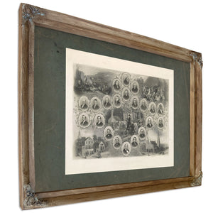 American Methodism 19th Century — Verdigris Framed Canvas Print | Bella Frye