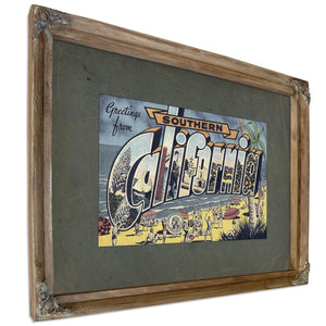 California Southern — Verdigris Framed Canvas Print | Bella Frye