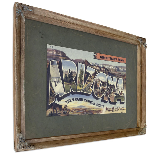 Arizona — Verdigris Framed Canvas Print | Bella Frye