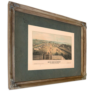 Fort Mchenry Baltimore Md 1861 — Verdigris Framed Canvas Print | Bella Frye