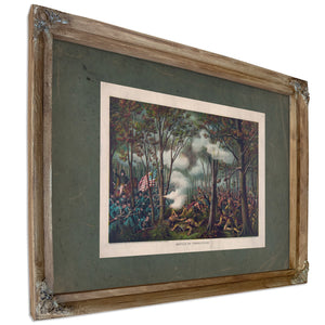 Battle of Tippecanoe 1889 — Verdigris Framed Canvas Print | Bella Frye