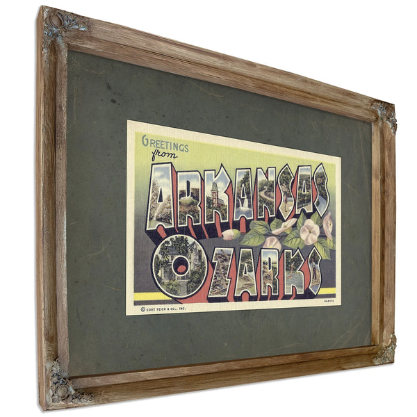 Arkansas Ozarks — Verdigris Framed Canvas Print | Bella Frye