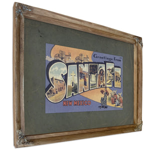 New Mexico Santa Fe — Verdigris Framed Canvas Print | Bella Frye