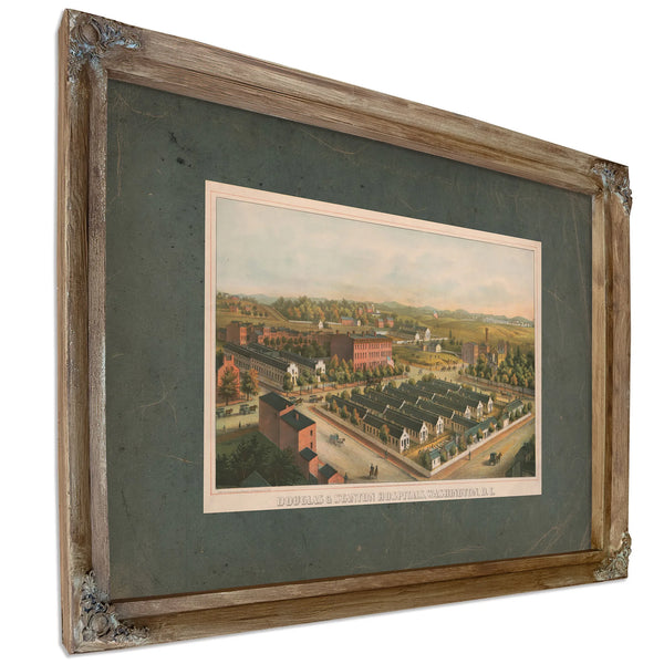 Douglas Stanton Hospitals Washingtondc 1864 — Verdigris Framed Canvas Print | Bella Frye