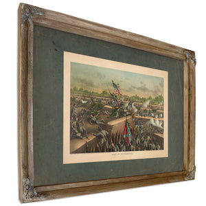 Fall of Petersburg 1893 — Verdigris Framed Canvas Print | Bella Frye
