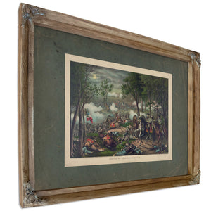 Battle of Chancellorsville 189 — Verdigris Framed Canvas Print | Bella Frye
