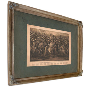 Full Rank Major Generals of the United States Army Civil War 1861 65 1887 — Verdigris Framed Canvas Print | Bella Frye