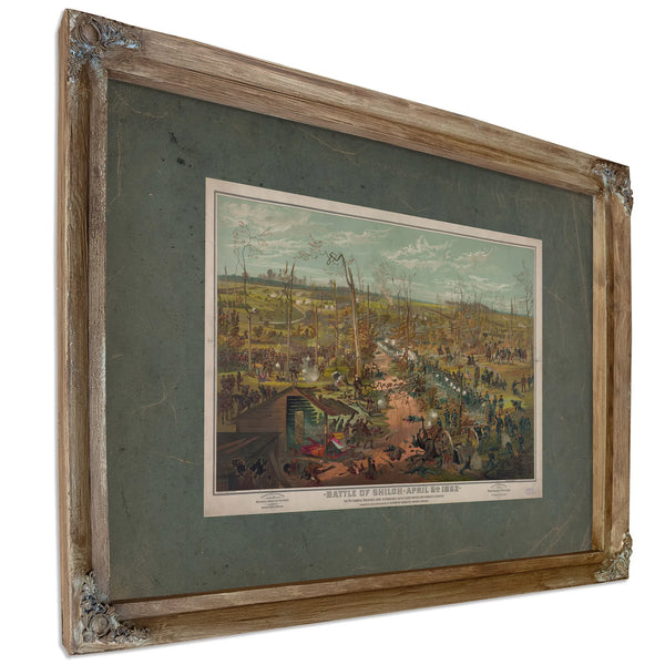 Battle of Shiloh April 6th 1862 1862 — Verdigris Framed Canvas Print | Bella Frye
