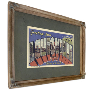Kentucky Louisville — Verdigris Framed Canvas Print | Bella Frye